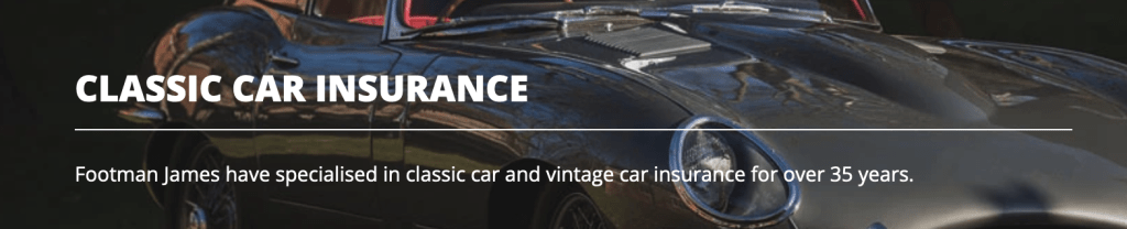 Footman James Classic Car Insurance Services